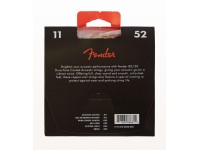 Fender Jogo de Cordas 011 Bronze Guitarra Acústica 880CL Coated 011052 Fender Jogo de Cordas 011 Bronze Guitarra Acústica 880CL Coated 011052